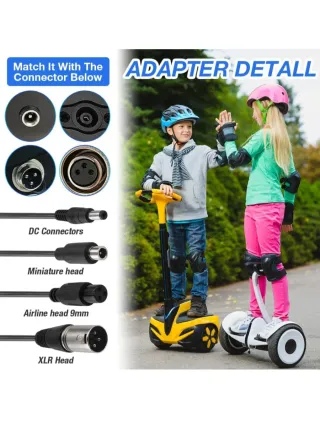 Cargador Patinete Eléctrico Indicador Carga