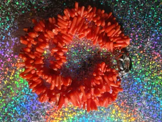 Bracciale corallo tre fili