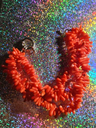 Bracciale corallo tre fili