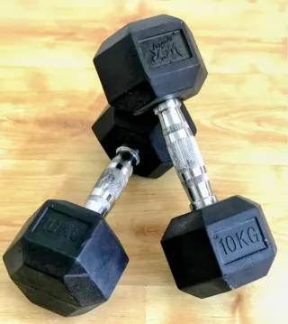 Coppia Manubri Esagonali 10kg