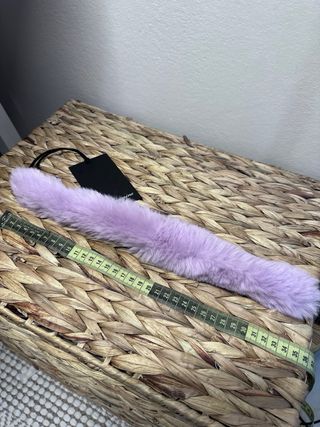 Choker eco pelliccia viola