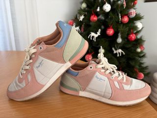 Zapatillas Pepe Jeans Beige y Rosa