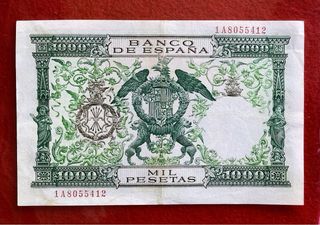 1000 PESETAS 1957. BILLETE DEL FRANQUISMO. EBC