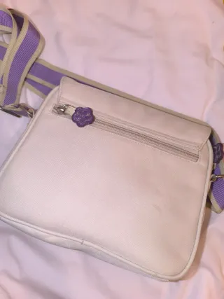 Bolso Piolín infantil beige y morado