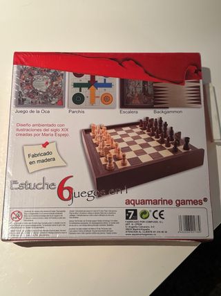 Cofanetto 6 Giochi in 1 in Legno