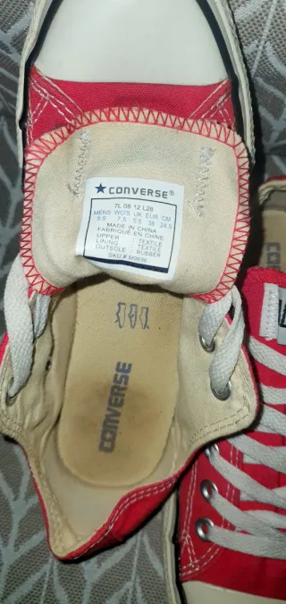 Zapatillas Converse Talla 38 Rojas
