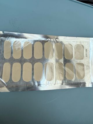 Pegatinas Uñas Gel Semicurado beige matte