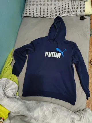 Sudadera Puma con capucha azul oscuro