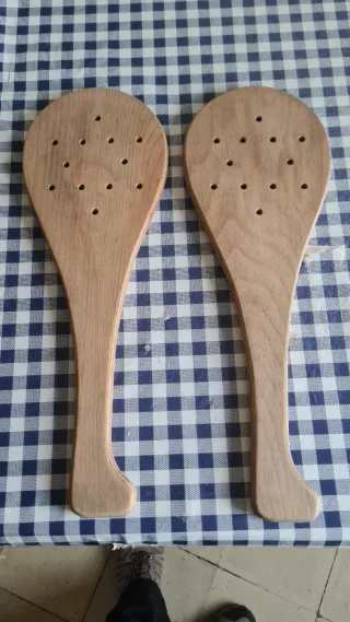 Palas de frontón de madera