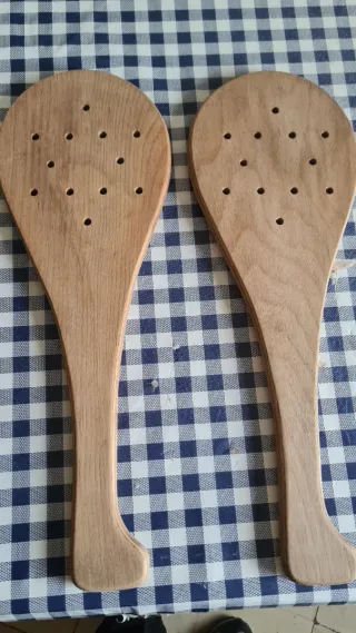 Palas de frontón de madera