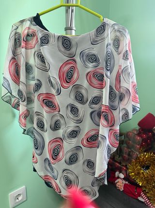 Blusa Sra. Talla XL Acrílica Multicolor, etiqueta