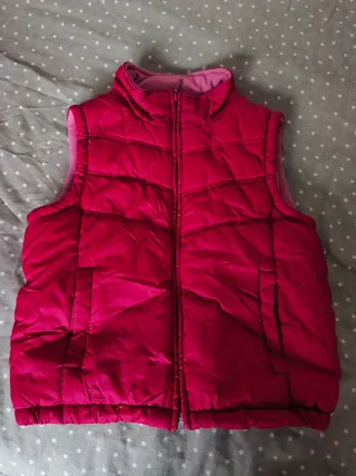 Chaleco acolchado rosa/rojo Talla de 8 a 9 años