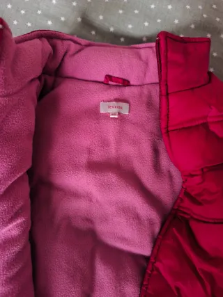 Chaleco acolchado rosa/rojo Talla de 8 a 9 años