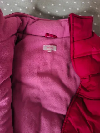 Chaleco acolchado rosa/rojo Talla de 8 a 9 años