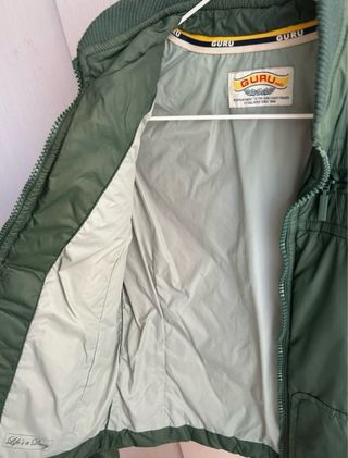 Cazadora Biker Guru Verde Militar Retro Vintage