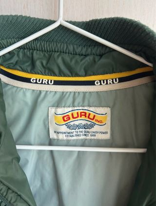 Cazadora Biker Guru Verde Militar Retro Vintage