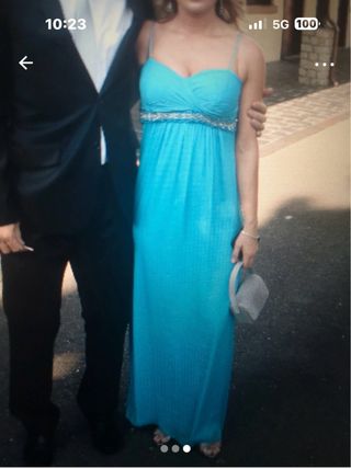 Vestido fiesta largo azul