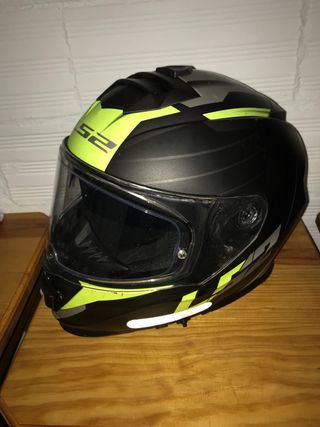 Casco Moto LS2 Negro y Amarillo