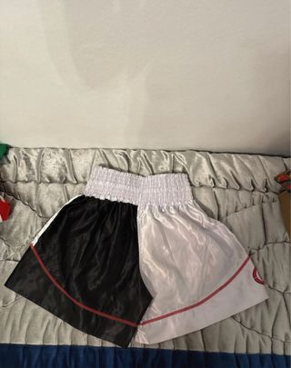 Pantalón Corto Boxeo Farabi Blanco y Negro