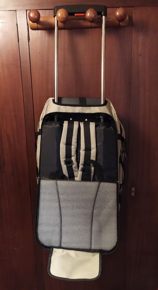 Juego Trolley y Mochila Beige