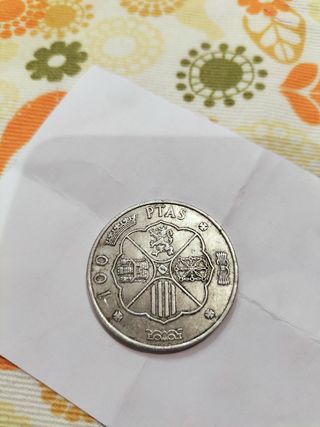 Moneda 100 Pesetas Plata Estrella 1967