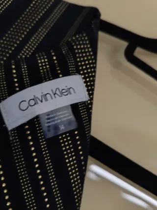 Mono fiesta Calvin Klein azul y dorado