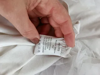 Camisa blusa mujer blanca con tul