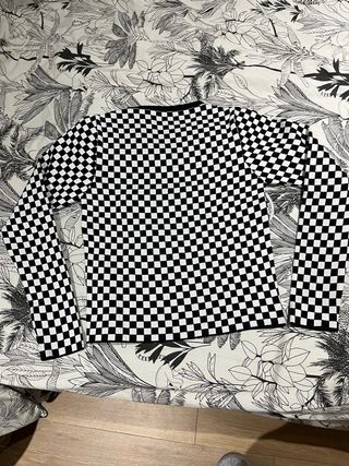 Jersey cuadros blanco y negro en perfecto estado