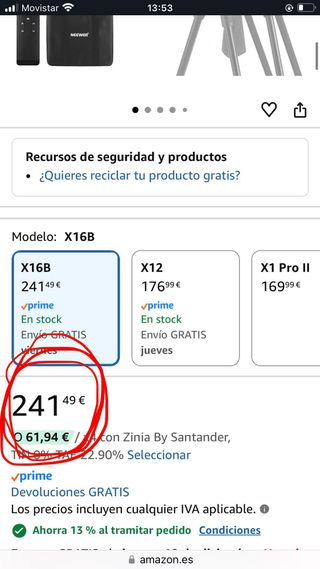 OFERTÓN Teleprompter NEEWER X16B
