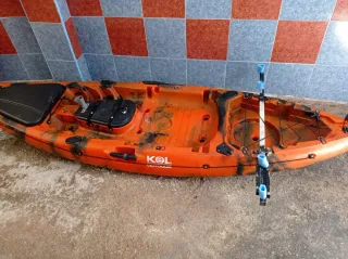 Kayak de pesca/ Con sillón, paleta y Carro
