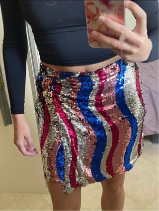 Falda de lentejuelas