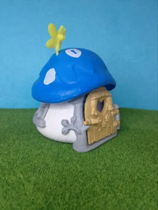 Casa dei Puffi Pitufos giocattolo con farfalla