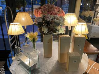 Paralumi in seta per lampade gialle