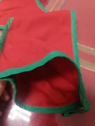 Calza Befana Tessuto Ricamo Regalo 44x20cm