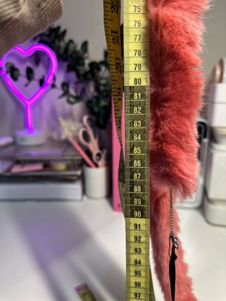 Choker eco pelliccia rosa