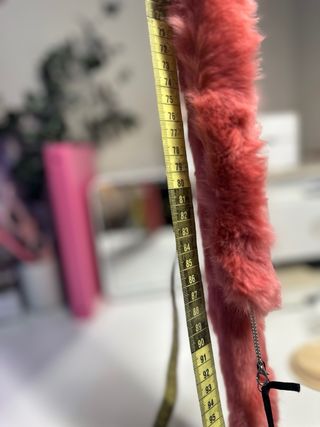 Choker eco pelliccia rosa