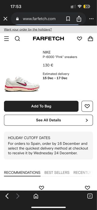 Nike P6000 Vela Negro Guayaba Hielo Rosa