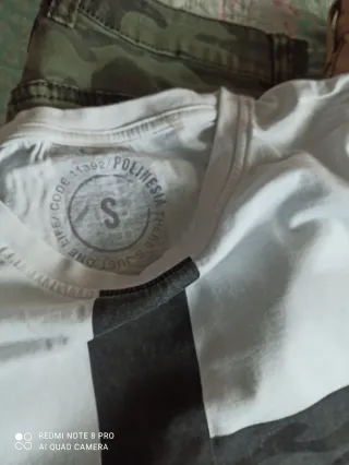 Camiseta hombre ROW gris y blanca