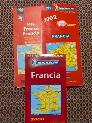 Mapas Michelin Francia 1996, 2002, 2006