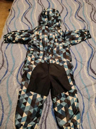 Tuta da neve intera fantasia geometrica 86/92 cm