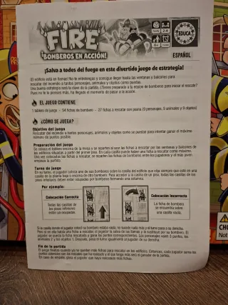 Educa - Fire ¡Bomberos al Rescate! Juego de Mesa