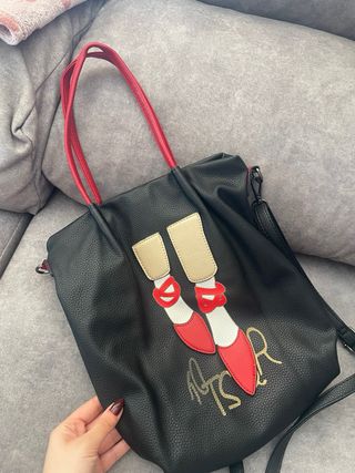 Bolso  con estampado de bailarina