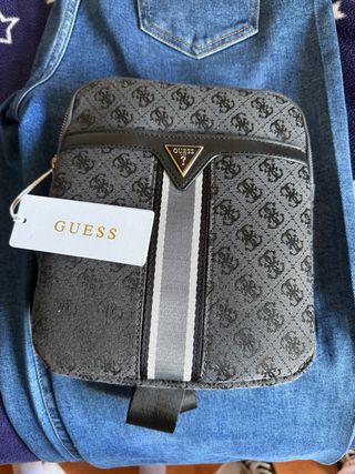 Bandolera Guess Original Negra/Gris