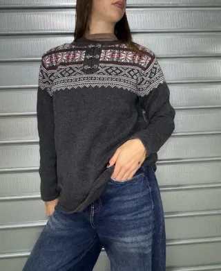 Woolrich Pullover Tirolese Donna Vintage