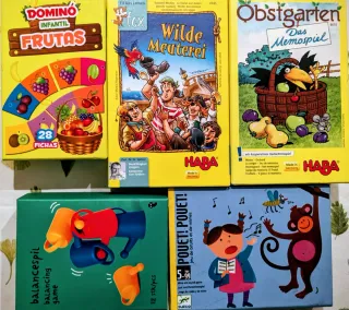 3 y + Juegos de Mesa Infantiles. Memoria,Habilidad