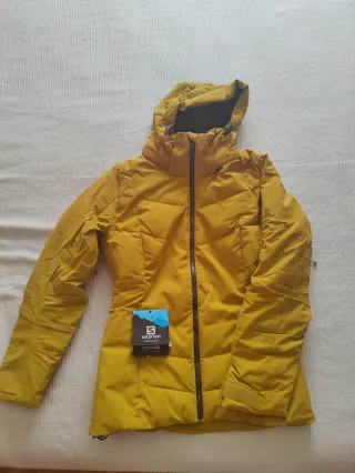 Chaqueta de esquí Salomon mujer amarilla S