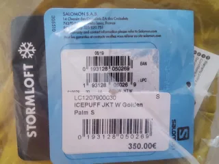 Chaqueta de esquí Salomon mujer amarilla S