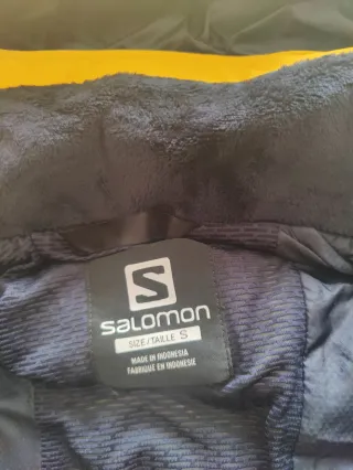 Chaqueta de esquí Salomon mujer amarilla S