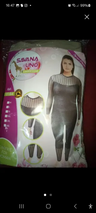 Mono negro Savana Uno talla XXXL