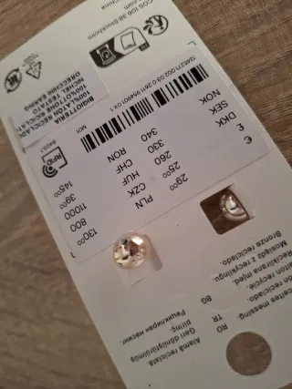 Pendientes COS plateados latón reciclado